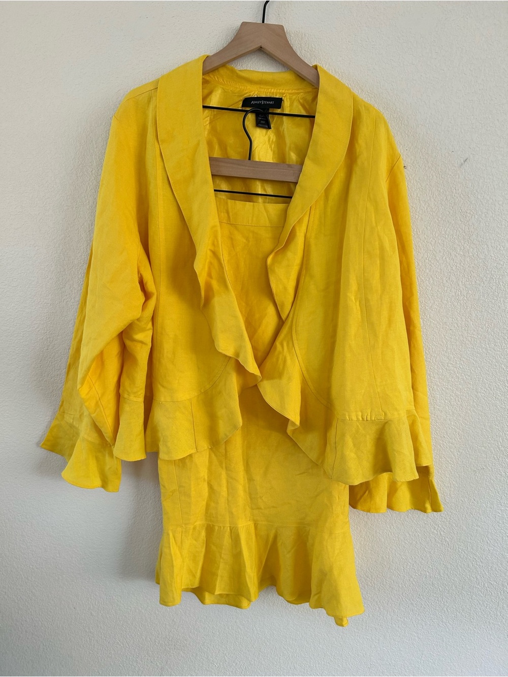 Ashley Stewart yellow Top and and Skirt Set